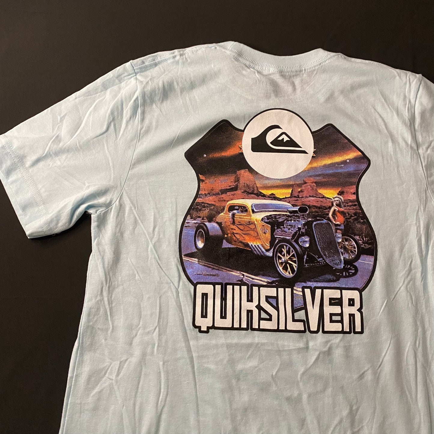 Camiseta Quiksilver- Talla S - Baby Blue