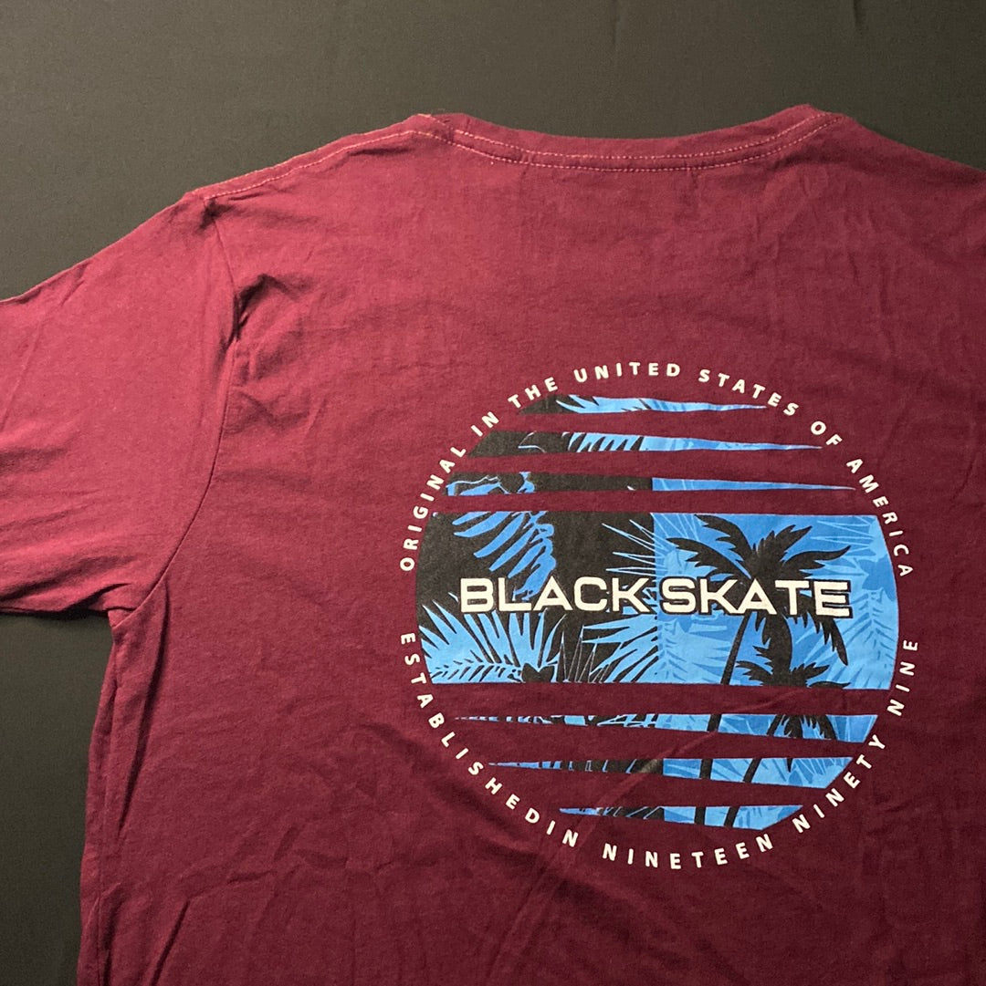 Camiseta Black Skate - Talla XL - Red Wine