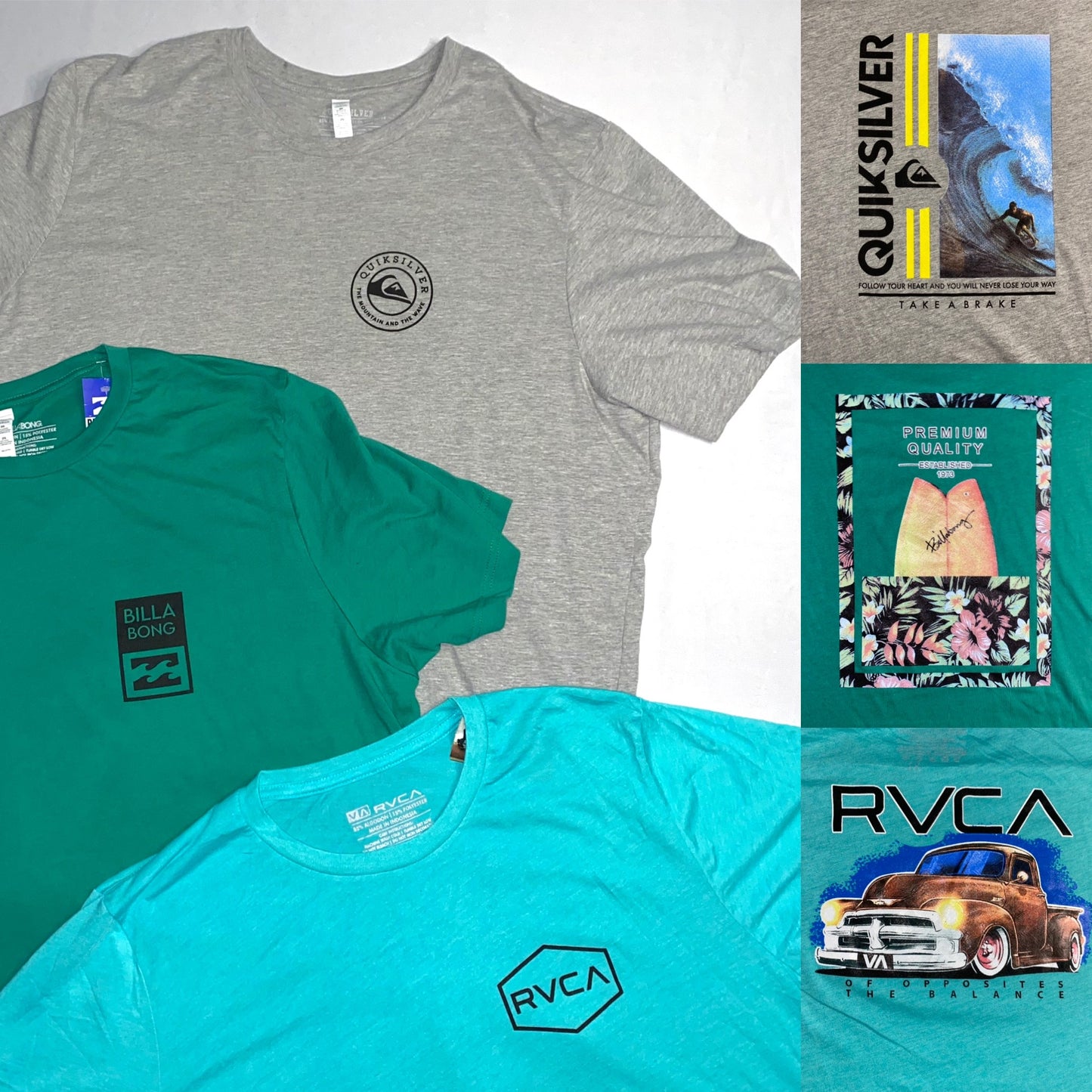 Camiseta - Talla 2XL - RVCA/Quiksilver/Billabong