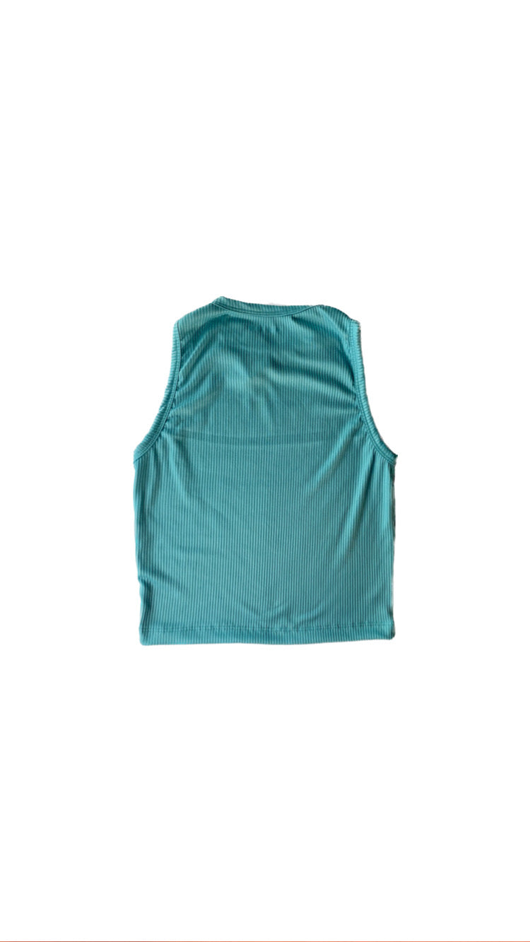 Ribbed Tank Top | Light Blue