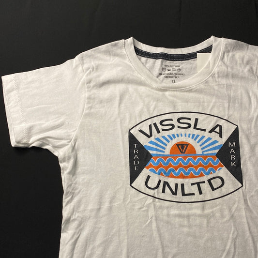 Camiseta Kids Vissla - Talla 12 - Off White