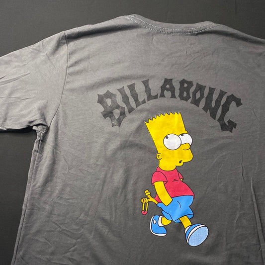 Camiseta Billabong - Talla M - Gray Bart Simpson