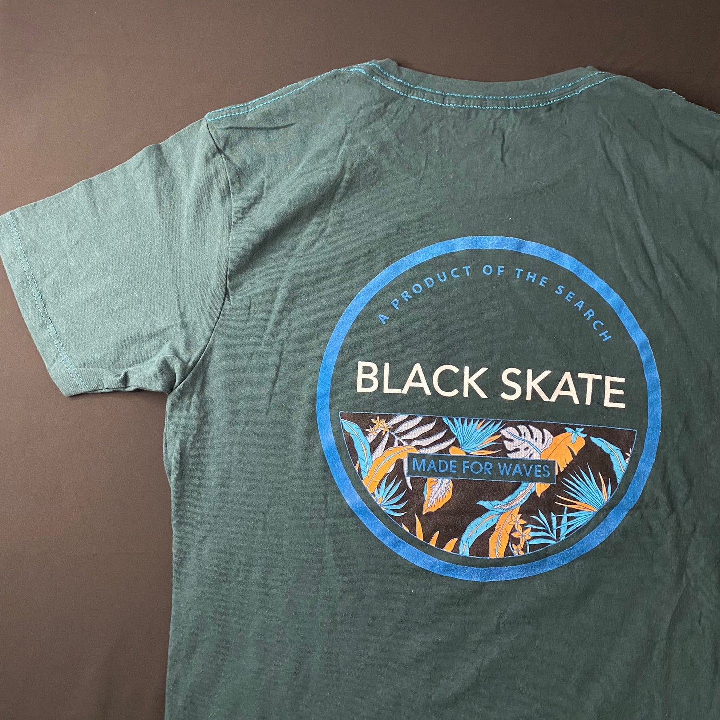 Camiseta Black Skate - Talla S - Verde Jade