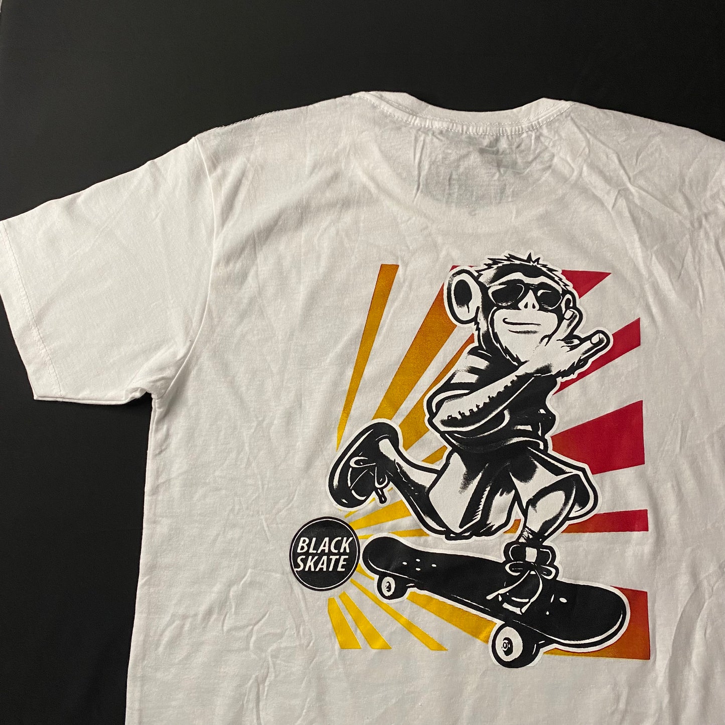 Camiseta Black Skate - Talla S - White - Monkey