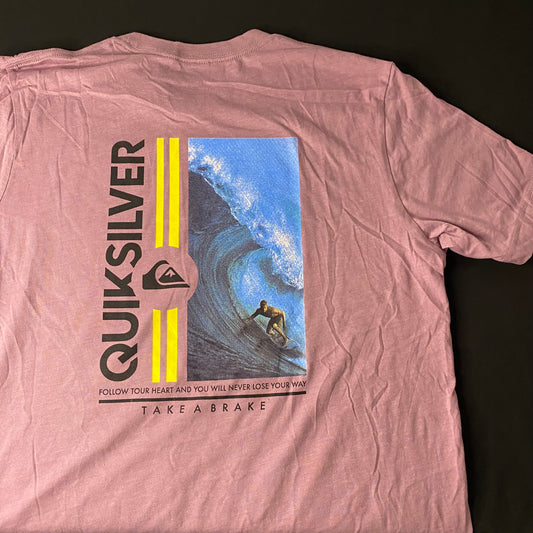 Camiseta Quiksilver- Talla L - Palo Rosa