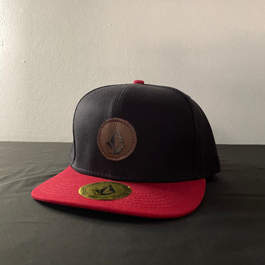 Volcom Quarter Twill Hat | Black & Red