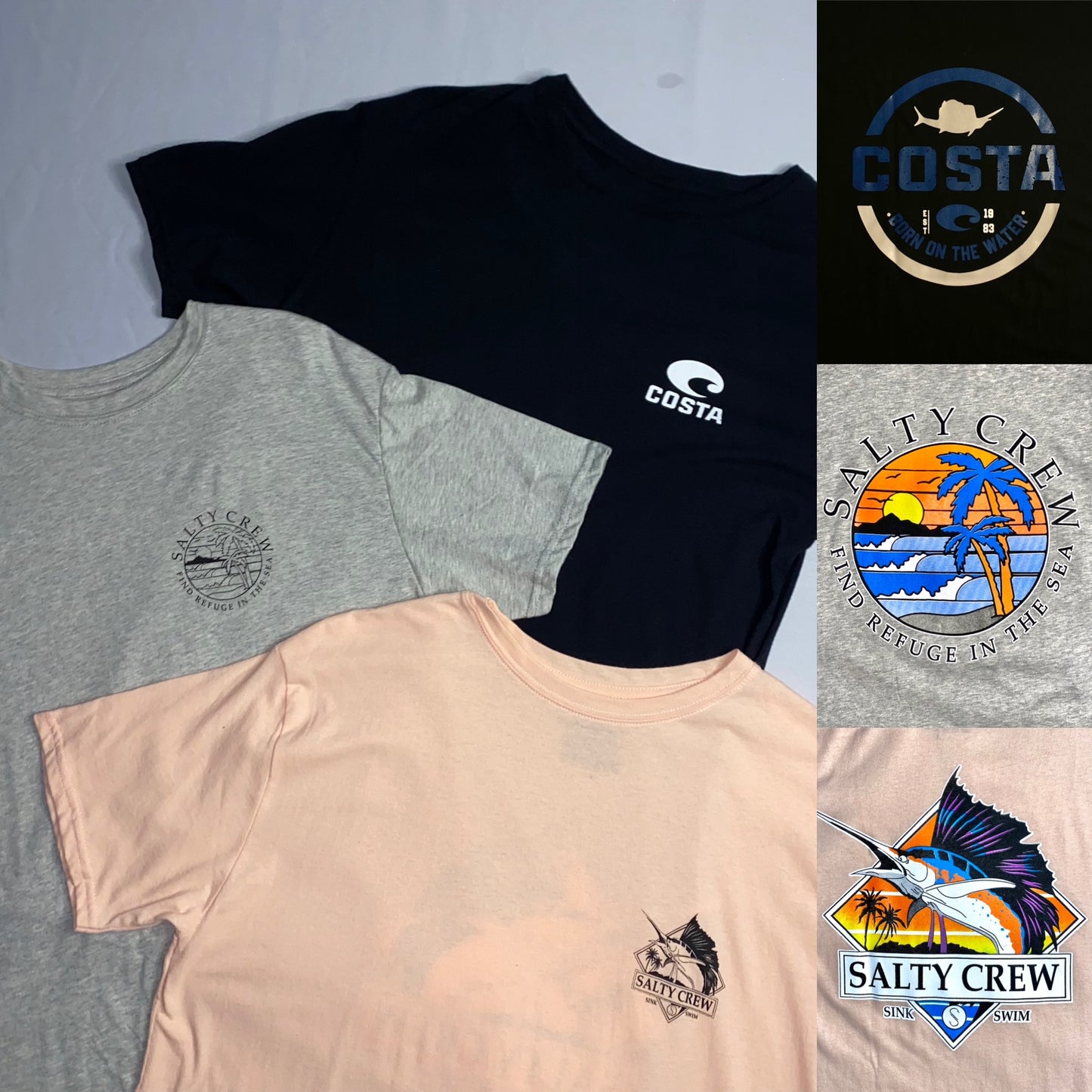 Camiseta - Talla L - Salty Crew/Costa